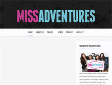 Tablet Screenshot of missadventures.ca